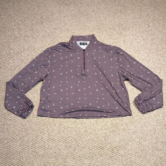 Bad Birdie Throwing Darts Top Womens Medium 1/4 Zip Golf Active Stretch - Picture 1 of 8